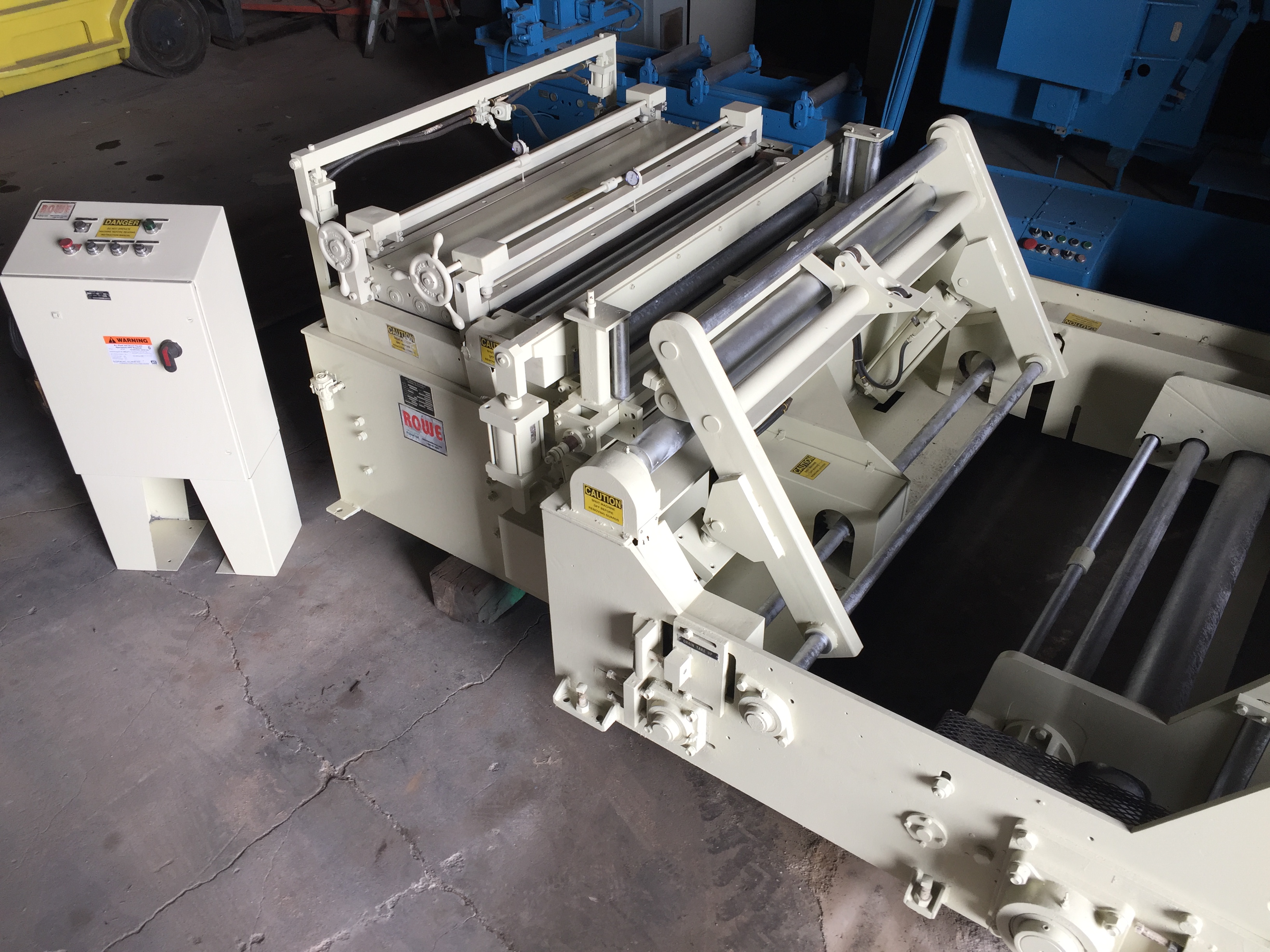 Used 20,000 lb. x 60 in. x .020 - .110 Rowe Cradle / Straightener #3843