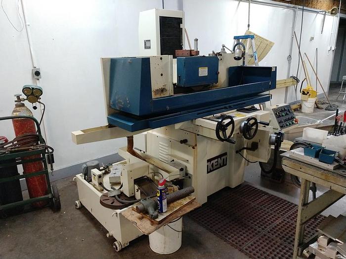 Used 12" X 24" Kent Fully Automatic Surface Grinder, Longitudinal Travel 28", Cross Travel 13.750", 24" Vertical, 7.5 HP, 14" X 1.5" Wheel