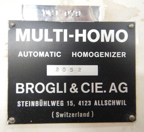 Used 50 LITER BROGLI HOMOGENIZER