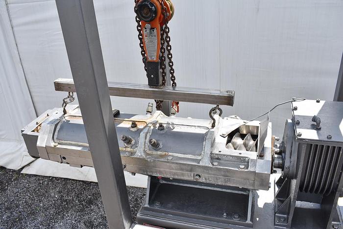 Used 5 IN. TELEDYNE READCO TWIN SCREW CONTINUOUS PROCESSOR – S/S – JACKETED (#9726)