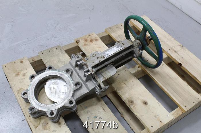 Used Rovalve 6" Hand Operated Knife Gate Valve #41774