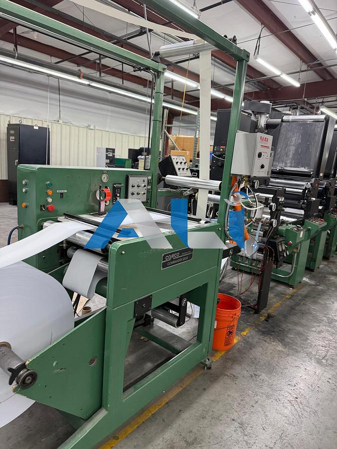 Used 1991 Comco Commander 18 inch Flexo Press 6 Color