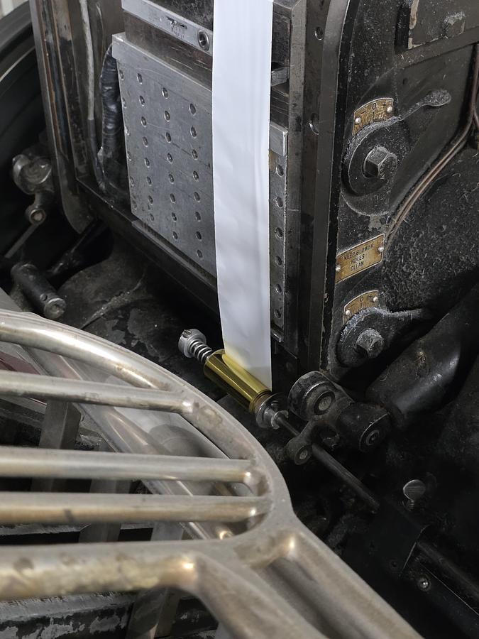 Used Heidelberg Windmill red ball with Foil