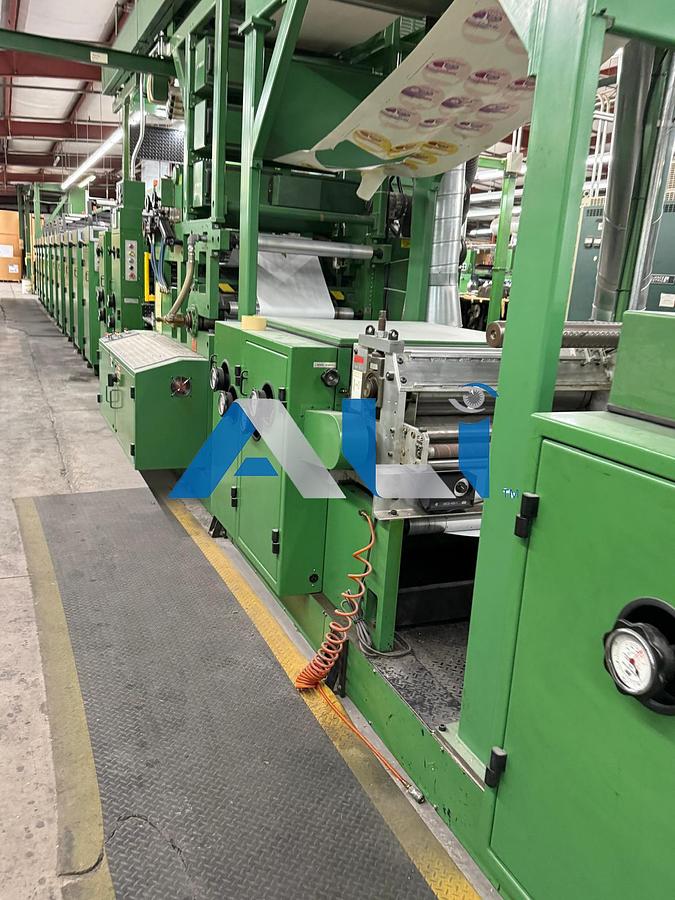 Used RDP 260 10 Color Scratch Off Press 22” x 26 ½” web width