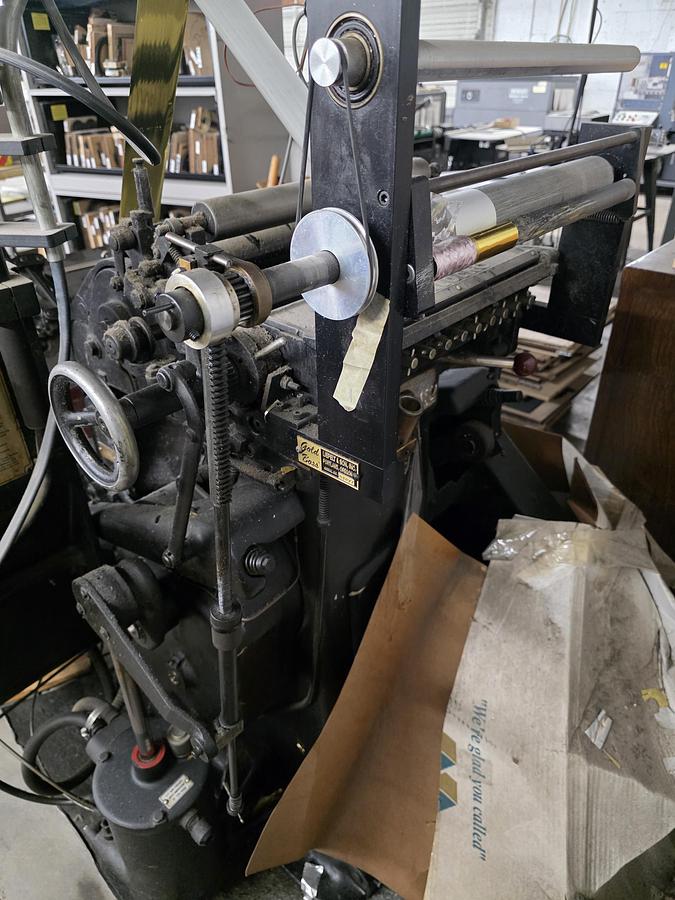 Used Heidelberg Windmill red ball with Foil