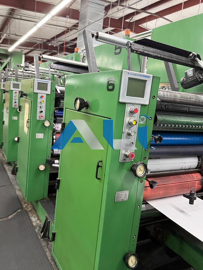 Used RDP 260 10 Color Scratch Off Press 22” x 26 ½” web width
