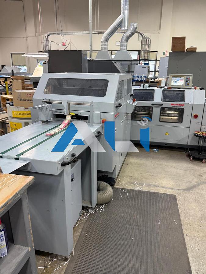 Used 2003 Horizon Stichliner 5 Tower, 3 Knife Saddle Stitcher, collator 9 x 12