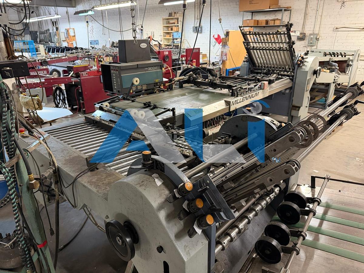 Used Millenium JL Customs Transfer / Nordson Series 3500V Gluer
