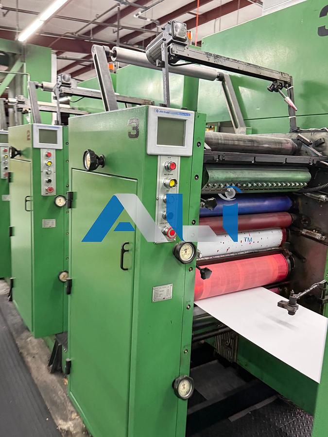Used RDP 260 10 Color Scratch Off Press 22” x 26 ½” web width