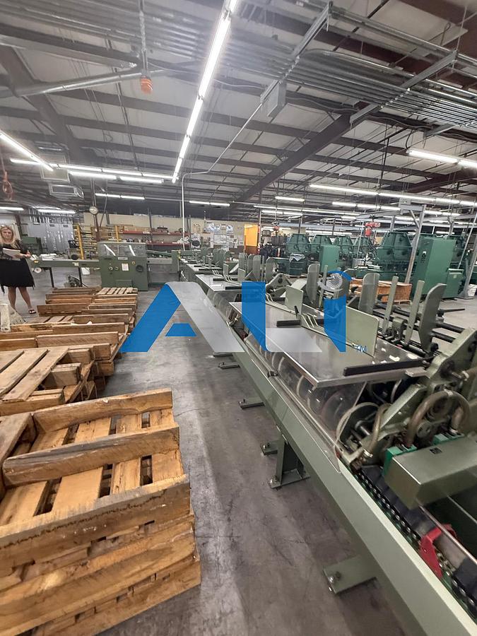 Used 1997 Muller Martini Minuteman 8 Pocket Stitcher with Cover Feeder