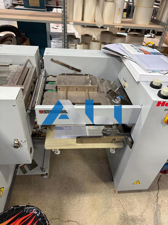 Used 2003 Horizon Stichliner 5 Tower, 3 Knife Saddle Stitcher, collator 9 x 12