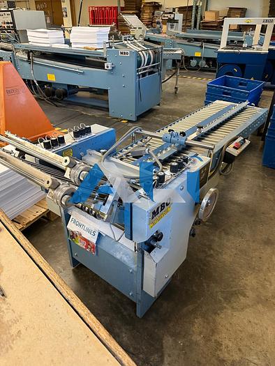 Used 1993 MBO B26 444 with HHS Glue System and main unit has segmented roller