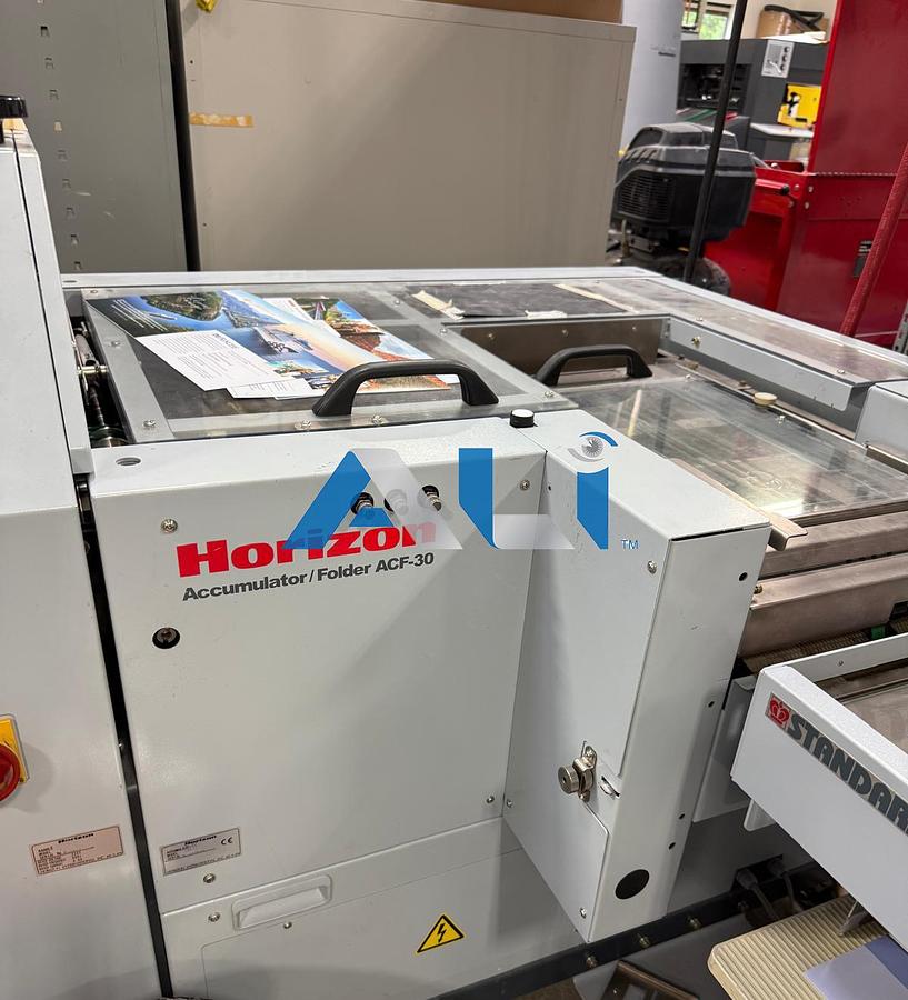 Used 2003 Horizon Stichliner 5 Tower, 3 Knife Saddle Stitcher, collator 9 x 12