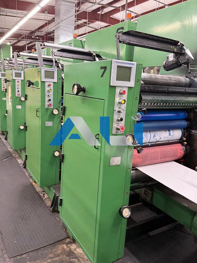 Used RDP 260 10 Color Scratch Off Press 22” x 26 ½” web width