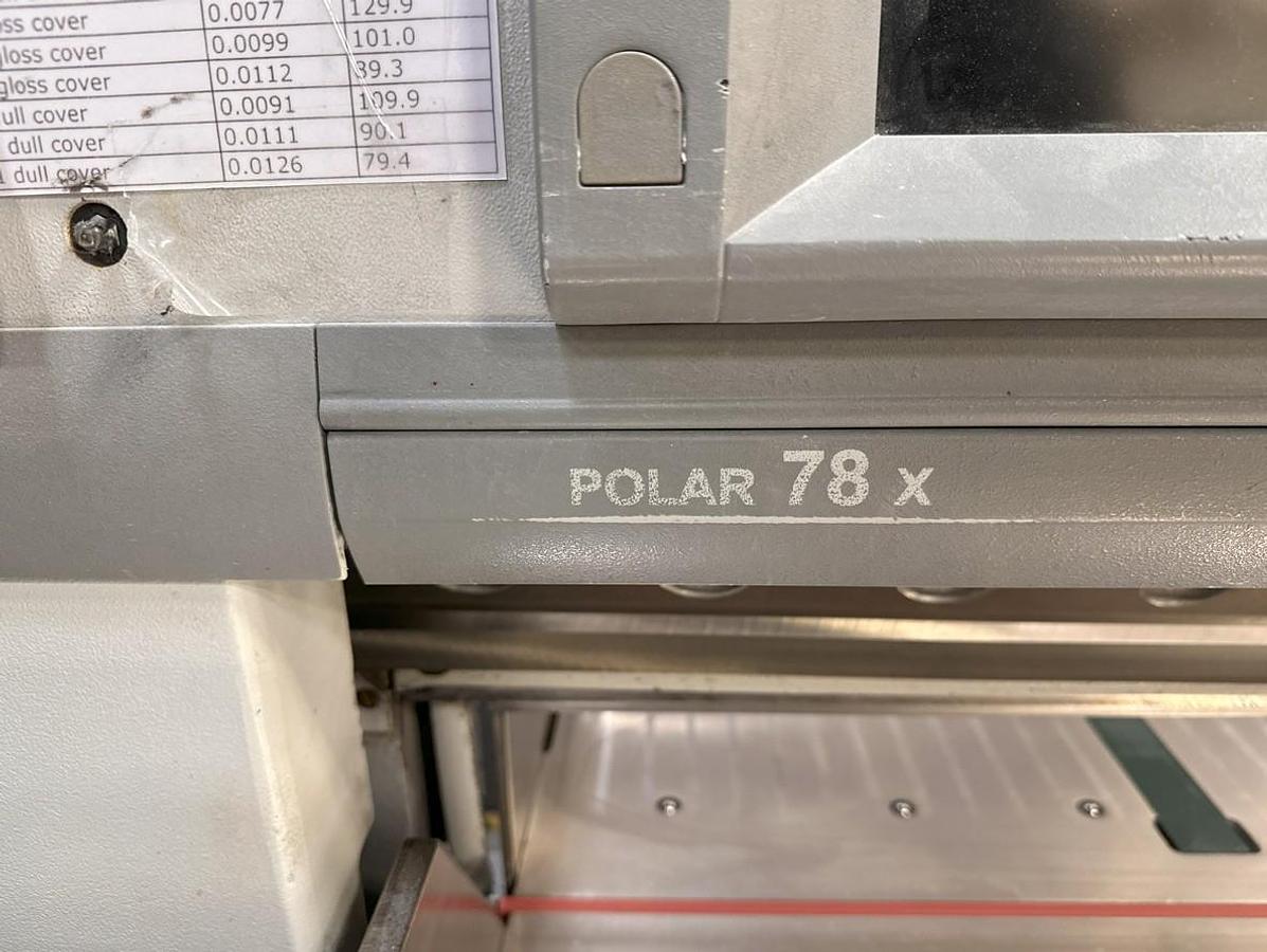 Used 2004 Polar 78X Programmable Paper Cutter
