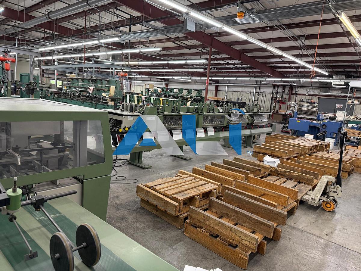 Used 1997 Muller Martini Minuteman 8 Pocket Stitcher with Cover Feeder