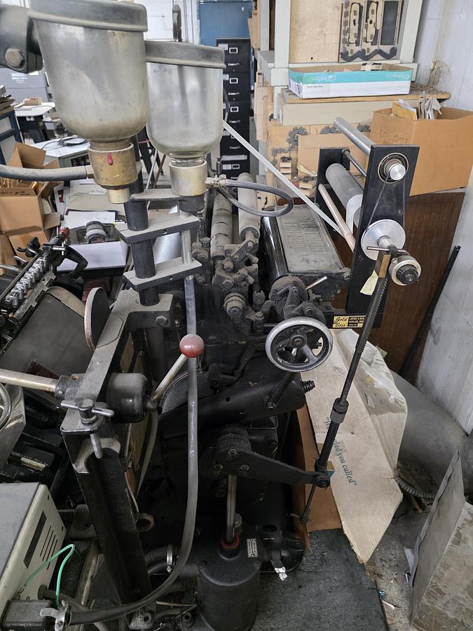 Used Heidelberg Windmill red ball with Foil