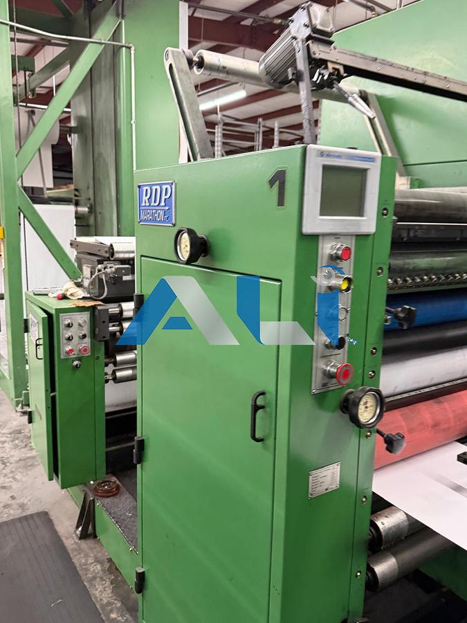 Used RDP 260 10 Color Scratch Off Press 22” x 26 ½” web width