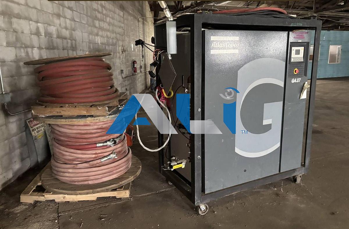 Used 2012 Atlas Copco GA37 50 HP Rotary Screw Compressor