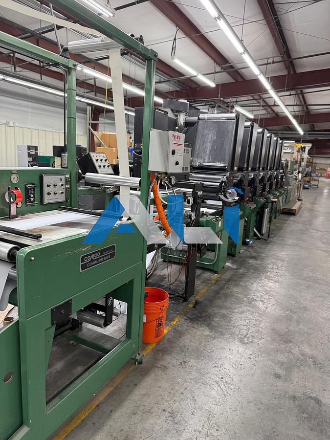 Used 1991 Comco Commander 18 inch Flexo Press 6 Color