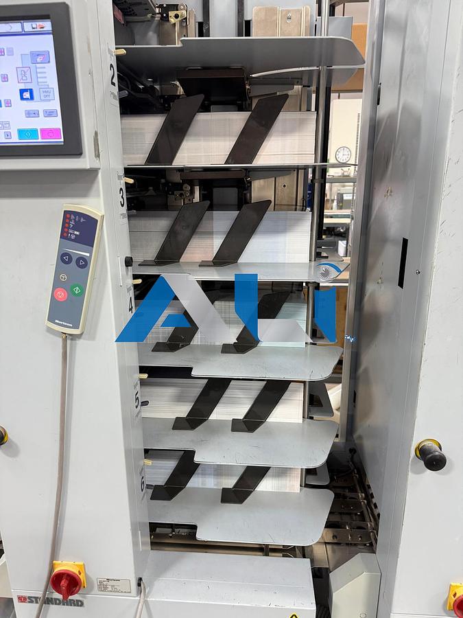 Used 2003 Horizon Stichliner 5 Tower, 3 Knife Saddle Stitcher, collator 9 x 12