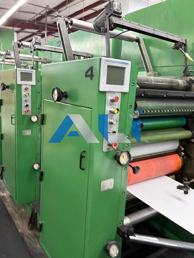 Used RDP 260 10 Color Scratch Off Press 22” x 26 ½” web width