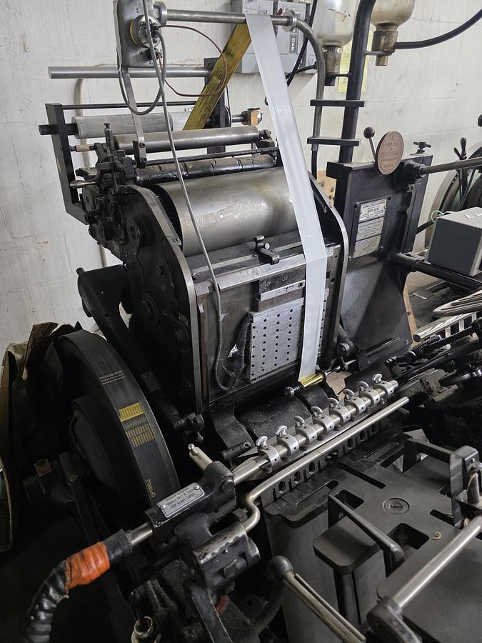 Used Heidelberg Windmill red ball with Foil