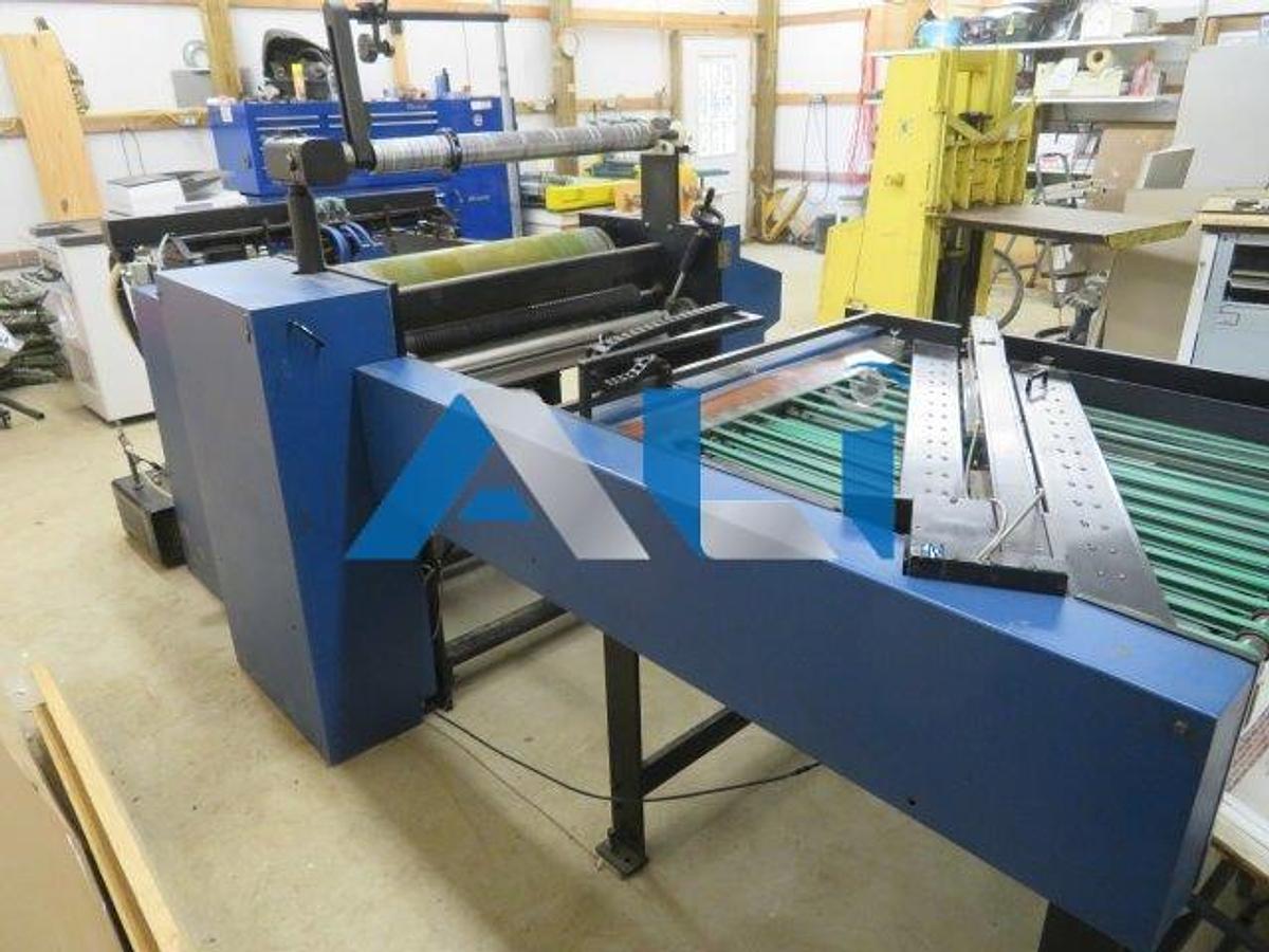 Used D&K 3215 Laminator High Speed Angled Knife Separator