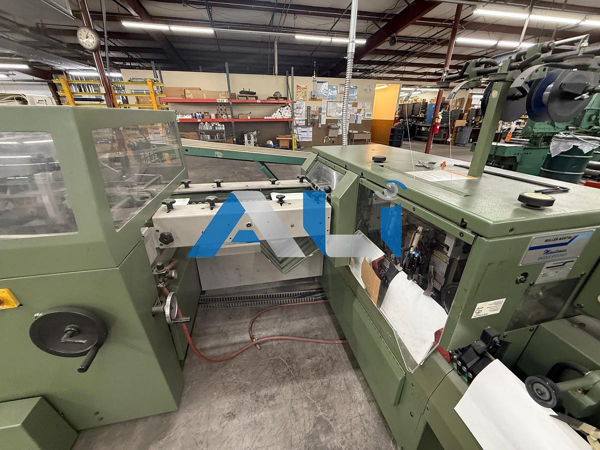 Used 1997 Muller Martini Minuteman 8 Pocket Stitcher with Cover Feeder