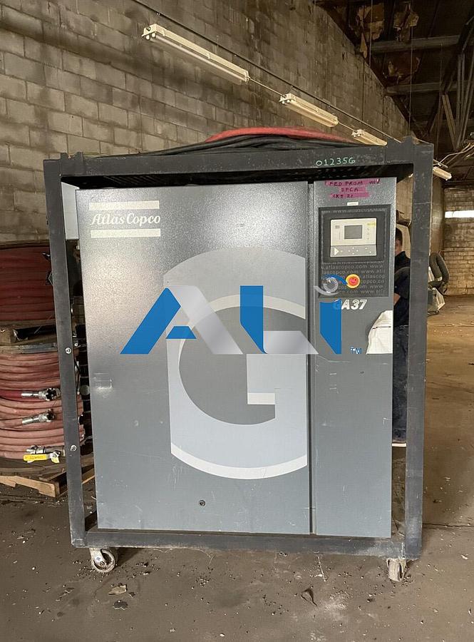 Used 2012 Atlas Copco GA37 50 HP Rotary Screw Compressor 
