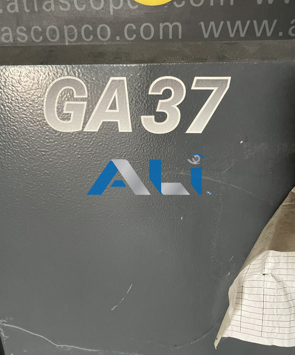 Used 2012 Atlas Copco GA37 50 HP Rotary Screw Compressor 