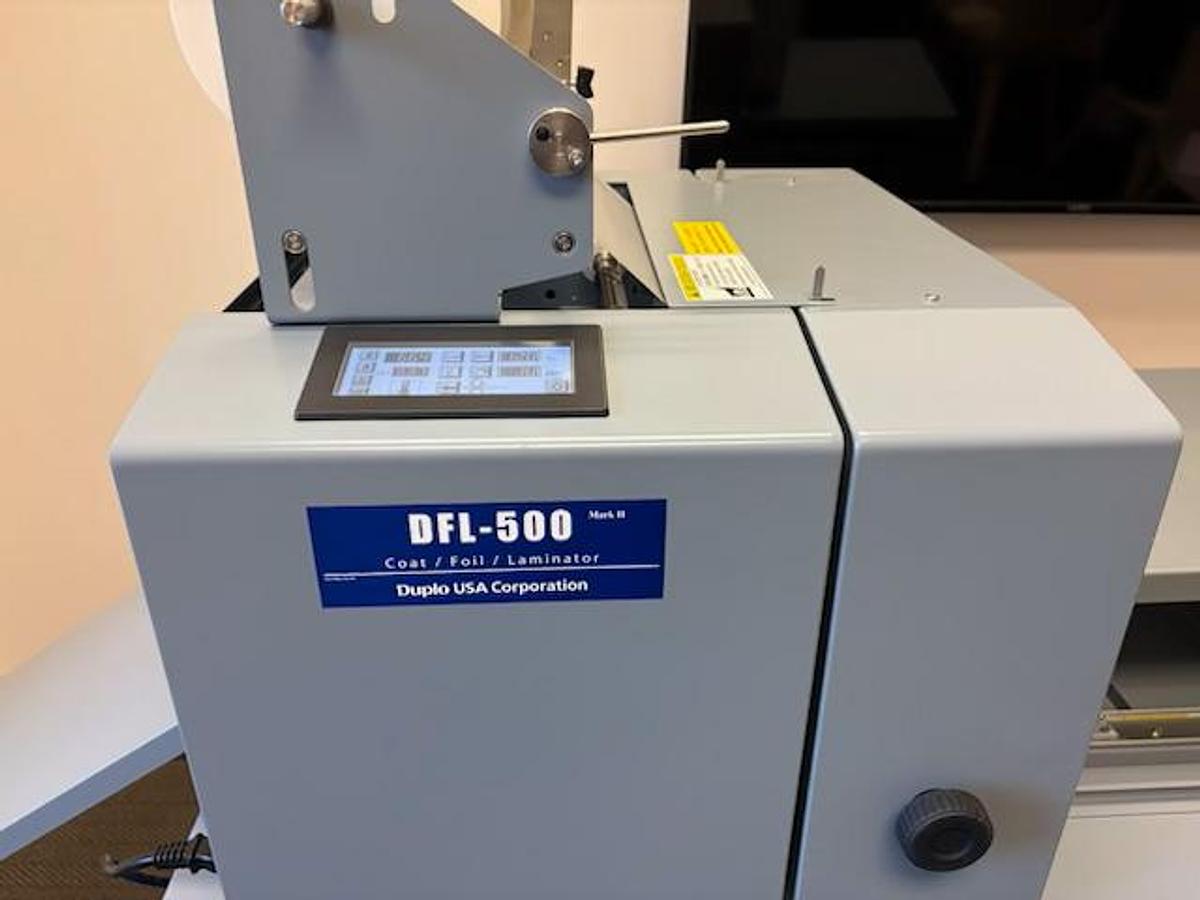 Used Duplo DFL 500 Foil and Laminator