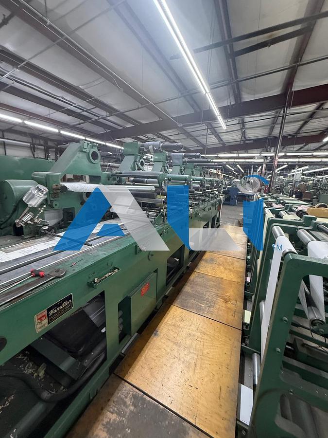 Used Hamilton Hi-Line 6 station continuous collator