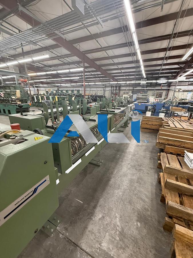 Used 1997 Muller Martini Minuteman 8 Pocket Stitcher with Cover Feeder