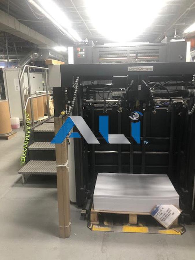 Used 2018 Komori G537, 5 Color, HUV Extended Delivery