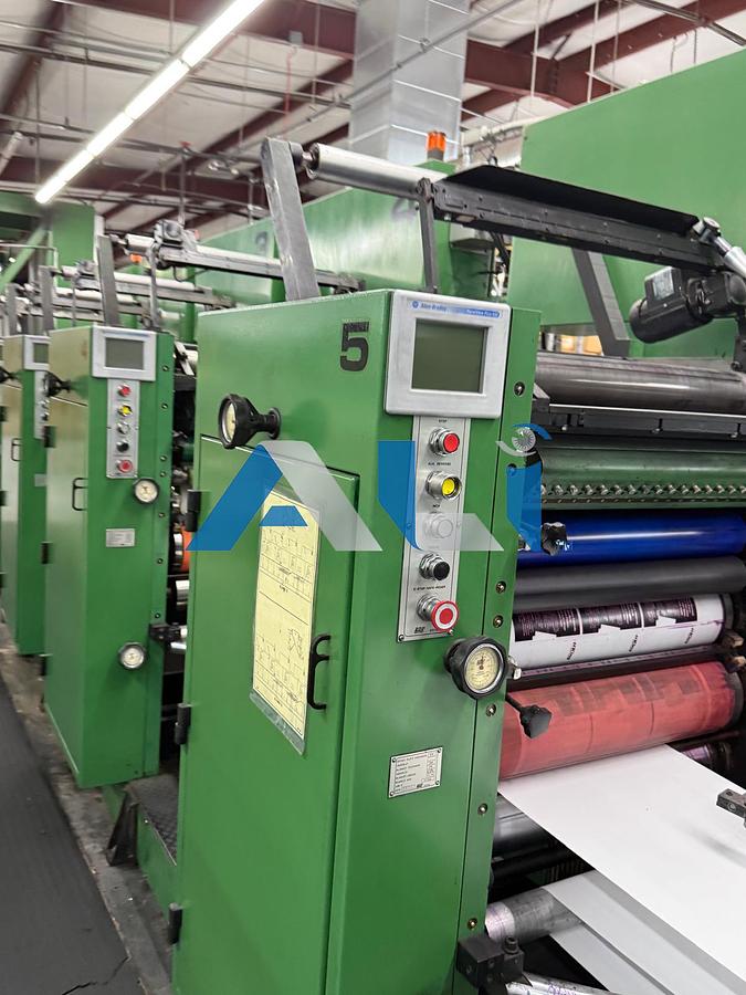 Used RDP 260 10 Color Scratch Off Press 22” x 26 ½” web width