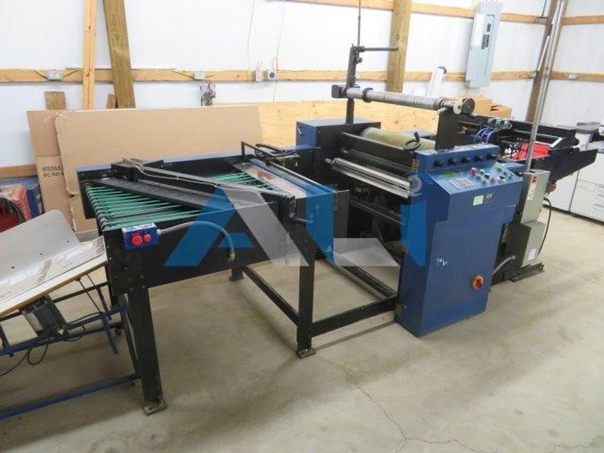 Used D&K 3215 Laminator High Speed Angled Knife Separator