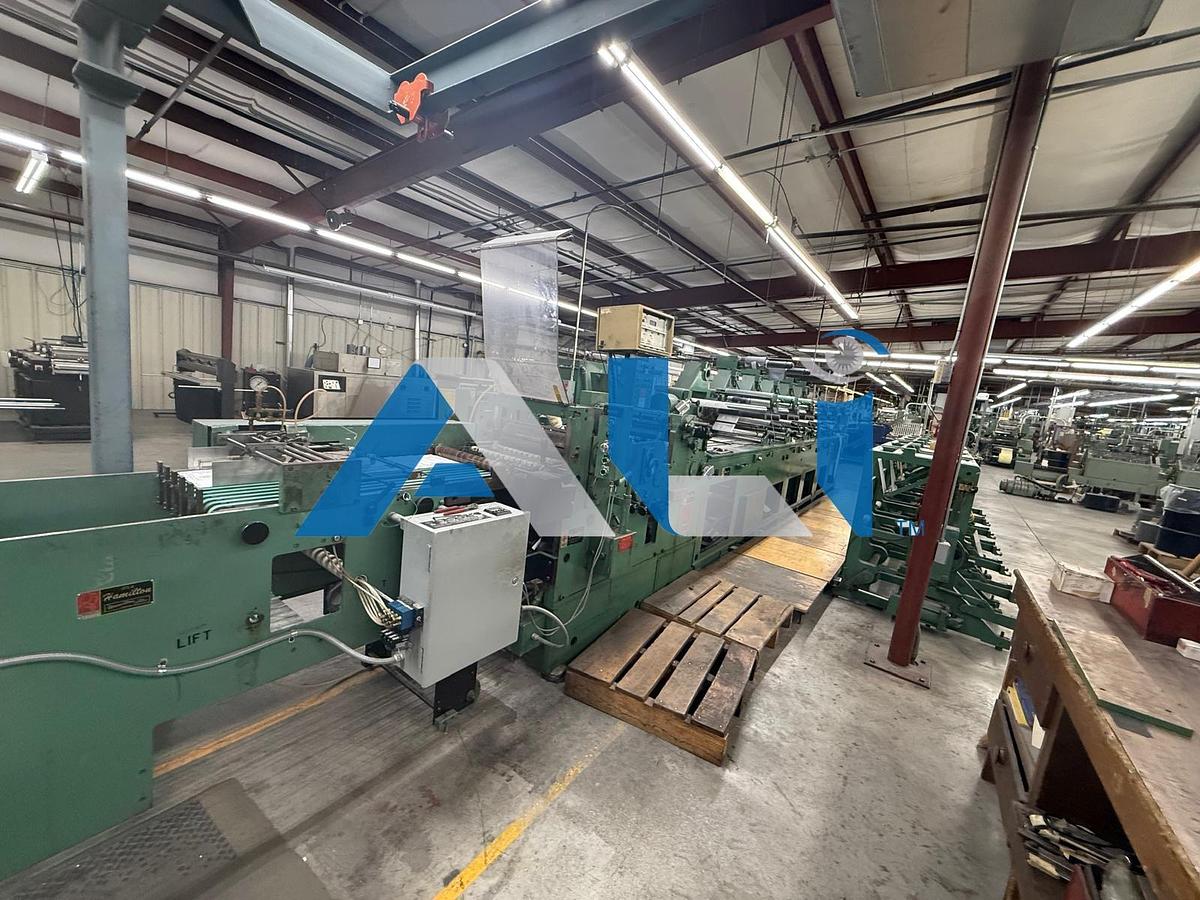 Used Hamilton Hi-Line 6 station continuous collator