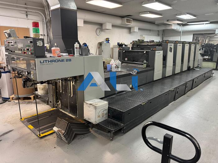Used 2001 Komori L528+L - 20” x 28” - 5 Color Press - With Coater