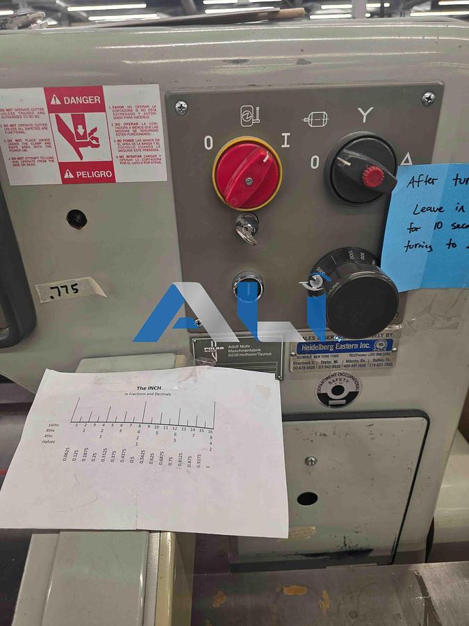 Used 1984 Polar 92EMC 36" Paper Cutter