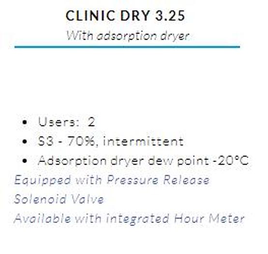 Compressore industriale GENTILIN CLINIC AIR 3.25