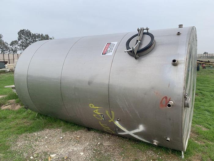 Used Tank, 5,000 Gallon, 316 Stainless Steel,  7'11" x 14', CT/SB, #S744297
