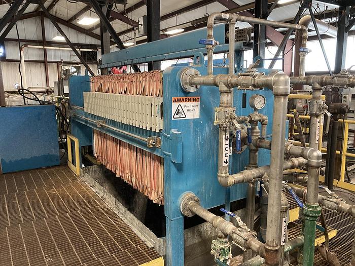 Used 25 CU. FT. ASCENSION INDUSTRIES FILTER PRESS (#9908)