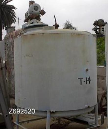 Used Tank, 450 Gallon, S/st, 4'4" X 4'4", Agit, Jkt, Dish Heads, #Z692520