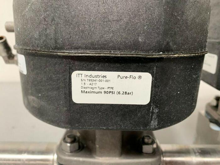Used 3 ITT Pure-Flo 1.5" A217 Diaphragm Actuators & 2 1" A290 Diaphragm Actuators