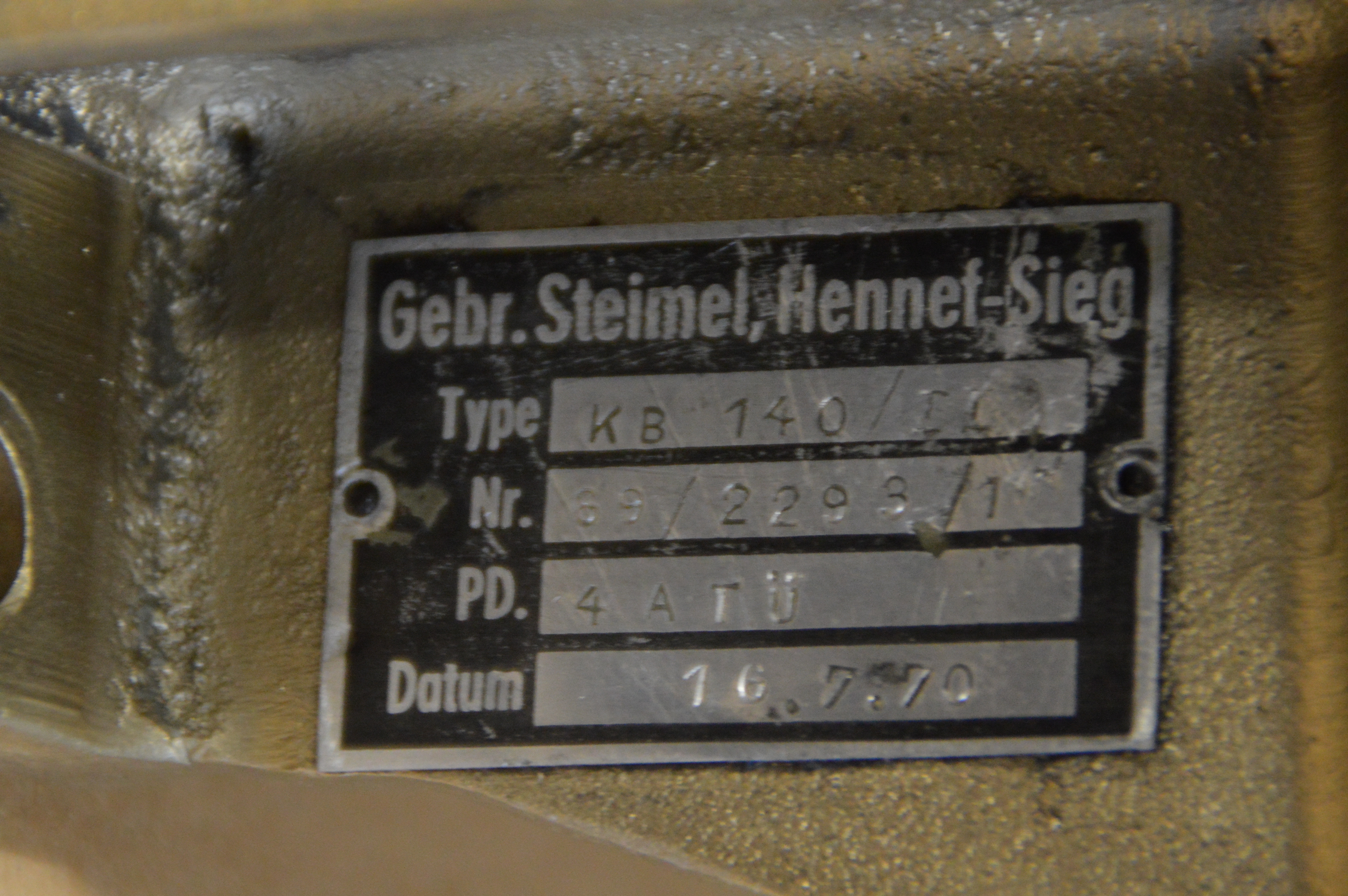 Used 1987 STEIMEL WATERPUMP KB 140-2