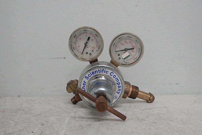 Used Fisher Scientific Company FS-100 Compressed Gas Regulator with CGA-580 Fitting