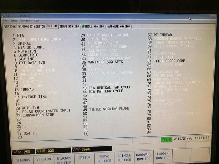 Used 2015 Mazak Slant Turn Nexus 500/2000