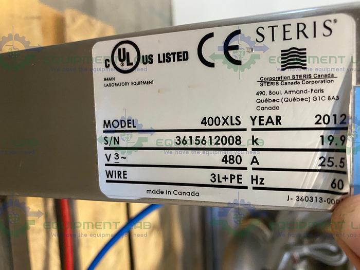 Used 2012 Steris Reliance 400XLS Laboratory Glassware Washer Large Capacity Autoclave