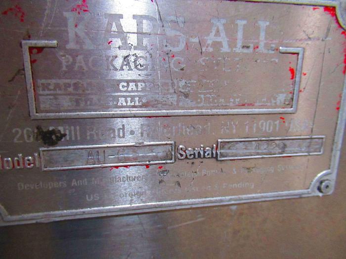 Used Kapsall AU6 bottle unscrambler 48"